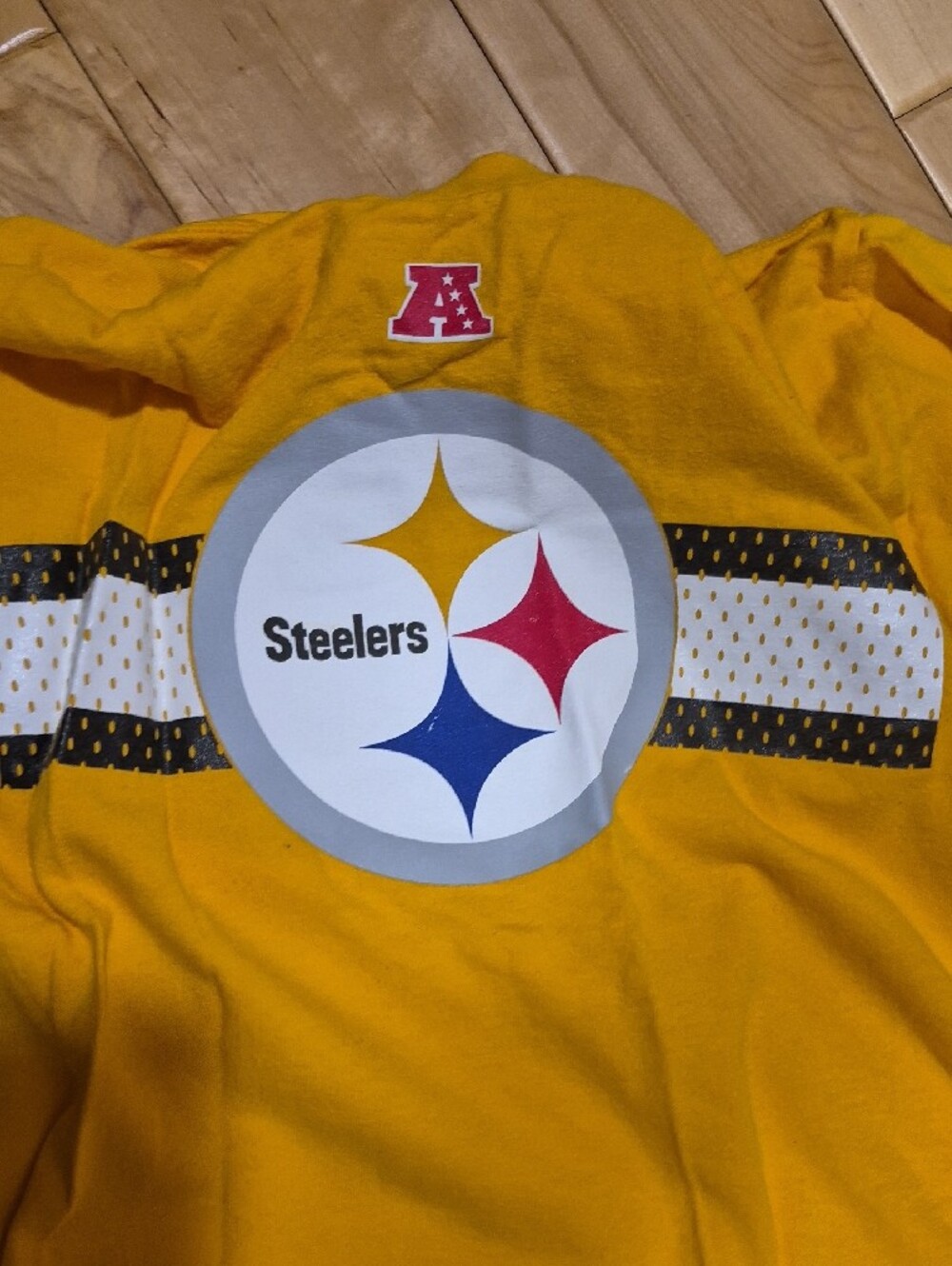 Pittsburgh Steelers Short Sleeve Tee - Gray and Gold - Picture 7 of 8